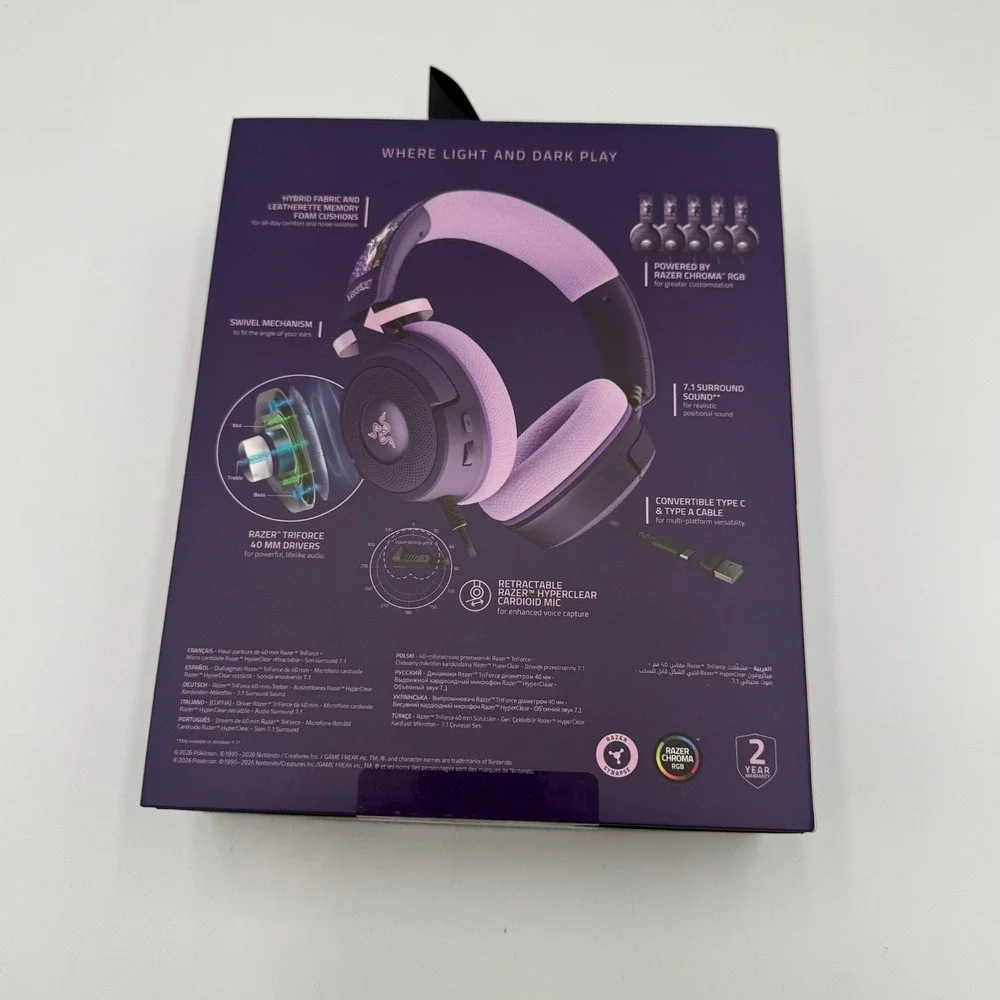 Pokemon x Razer Espeon & Umbreon Edition Set - Mouse/Pad, Keyboard, Headset
